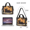 thumbnail image 3 of FORMRS 16" Laptop Sleeve Bag Carrying Case with Handle Travel Shoulder Briefcase, Orange Halloween Cat, 3 of 8