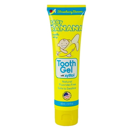 Baby Banana Tooth Gel, Strawberry Banana