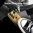 thumbnail image 4 of MOSKYAUDIO PLEXI PRO Distortion Pedal - Yellow Metal Guitar Effects Unit with 4-Mode Selection, VOLUME/TONE/DISTORTION Controls, GAIN Switch, True Bypass, 6.35mm I/O, 9V DC Power, 1MΩ, 4 of 6