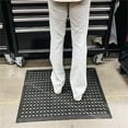 thumbnail image 3 of Anti Fatigue Rubber Floor Mat Non-Slip Restaurant Mat for Floors Bar Drainage Mat Doormat Utility Garage Home Slip Pool Entry 24 x 36 Inches, 3 of 3