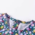 thumbnail image 7 of HILEELANG Toddler Girls Cotton Dress 2-7T, 100% Soft Cotton, Long Sleeve Floral Print Smocked Dress for Everyday Wear 3t, 7 of 7