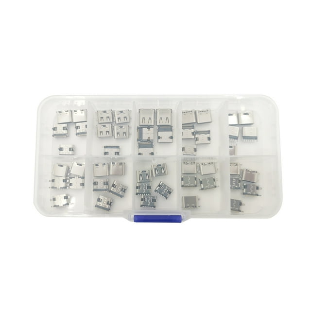Multi-specification Micro USB Connector Pin Charge Female SMT Socket Jack Set