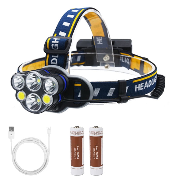 Rechargeable Tactical 350000LM LED Headlamp Quality Headlight Work Torch Lamp 