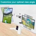 thumbnail image 5 of MOUNT PRO Dual Monitor Stand Free-Standing Full Motion Monitor Desk Mount Fits 2 Screens up to 27 inches 17.6lbs with Height Adjustable Swivel Tilt Rotation VESA 75x75 100x100 White, 5 of 5