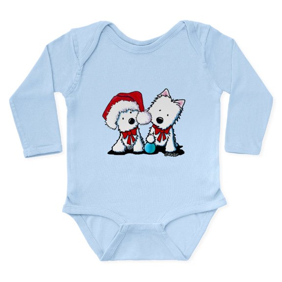 CafePress - Kiniart Christmas West Long Sleeve Infant Bodysuit - Long Sleeve Cotton Baby Bodysuit