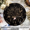 thumbnail image 6 of Custom PVC Plastic Pendulum Board with Natural Rose Quartz Stone Pendants and 304 Stainless Steel Cable Chain Dowsing Divination Board for Witchcraft Wiccan Altar Supplies Flat Round Flower Pattern, 6 of 7
