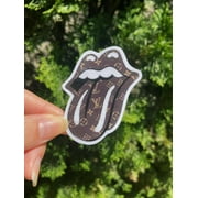 Louis Vuitton Rolling Stones Sticker Handcut great for laptops, Hydroflask waterbottles, laptops, journals, and more!