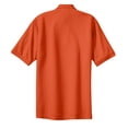 thumbnail image 6 of Port Authority K420 Mens Heavyweight Cotton Pique Polo T-Shirt, Orange - Extra Large, 6 of 6