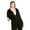 Black, variant on Women's Plus Size Double Stripe Jacket