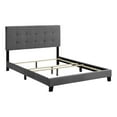 thumbnail image 2 of Amira Full Upholstered Velvet Bed (5859-GRY), 2 of 9