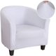 thumbnail image 1 of Nvzi Funda para sillón de club, funda para sillón, funda elástica para sillón, funda protectora para sofá, funda protectora para muebles para sala de estar de 25,59 a 35,43 pulgadas (blanco), 1 of 3