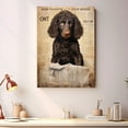thumbnail image 2 of Irish Water Spaniel Dog Bathroom Decor - Funny Bathroom Decor Wall Art, Dog Bathroom Wall Art and Animal Canvas, Dog Bathroom Canvas, 2 of 4