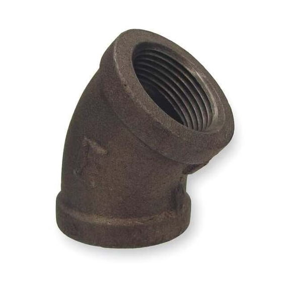 45 Degree Elbow 45 Degree Elbow, 1/8" Pipe, FNPT, Malleable Iron, Class 150