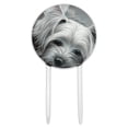 thumbnail image 1 of Acrylic Yorkshire Terrier Yorkie Tired Sleepy Dog Cake Topper Party Decoration for Wedding Anniversary Birthday Graduation, 1 of 7
