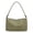 Green, variant on Suede Retro Shoulder Bag Solid Color Simple Underarm Bag Zipper Closure Stylish Armpit Bag Travel Date Shopping Handbag (Beige)