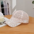 thumbnail image 2 of Babaley Womens Baseball Cap Hollow Flower Lace Sun Hats Lace Cap Stylish Casual Street Party Daily Headwear, 2 of 2