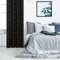 thumbnail image 5 of Deconovo Gold Diamond Foil Print Blackout Curtains for Living Room, 52x45 inches, 2 Panels(Black), 5 of 6