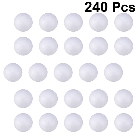 GOOHOCHY White Polystyrene Balls for Adornment Solid Round Spheres Craft DIY Perfect for Decorations 2 5cm