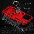 thumbnail image 7 of Dteck for Apple iPhone 15 Pro Max, Military Grade Armor Ring Holder Case Heavy Duty Magnetic for Car Mount Holder Shockproof TPU Bumper Hard PC Case Rotatable Ring Kickstand Cover,Red, 7 of 7