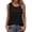 Black, variant on ZZkhGO Women's Linen Tank Tops Summer Casual Sleeveless Round Neck Loose Basic Solid Lightweight Soft Everyday Tops, Army Green L