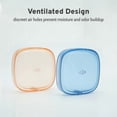 thumbnail image 2 of Transparent Slim Retainer Case, Small Travel Night Guard Case Fits in Pocket, Stylish Aligner Case with Vent Holes, Compact Retainer Holder Compatible with Invisalign (Azure), 2 of 6