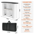 thumbnail image 2 of KFFKFF Mobile Exhibit Table, Dimensions: 51.18" x 18.31" x 37.4", Ideal for Trade Shows & Fairs, Includes Display Counter, Folding Promotional Bar, Storage Shelf, and Transport Bag, 2 of 9