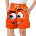 thumbnail image 1 of Pantalones cortos de bolsillo para niños con cordón elástico estampado casual traje de baño pantalones de cinco puntos, 1 of 8
