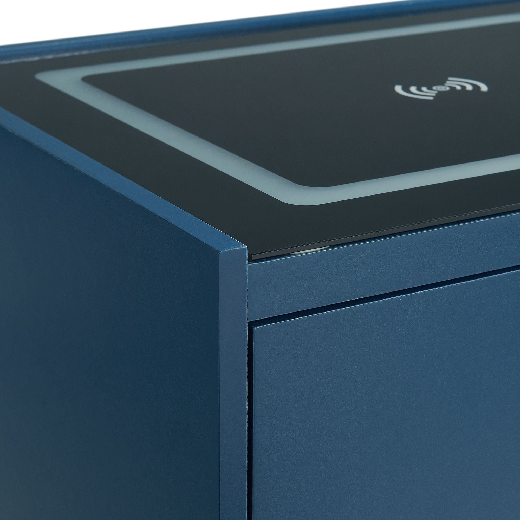 Picket House Furnishings Azura Nightstand with Electronic Features in Blue