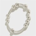 thumbnail image 4 of [Yue Xinghui] Processed Intellectual Property ZH Anxiety Relief Ring For Men And Women Free Rotation Beaded Ring Silver M, 4 of 8