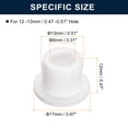 thumbnail image 3 of 10 Pcs White Plug Holes, T13 Rubber Button Plug for 12 -13mm/0.47 -0.51" Hole, 3 of 6