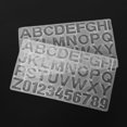 thumbnail image 4 of Molde de fundición de resina YONGSHENG paquete de 4 moldes de silicona con números de letras transparente, 4 of 5