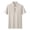 Beige, variant on SELONE Men's T-Shirts Short Sleeve Shirt Collared Textured Casual Shirts Buttons Summer Classic Work Tops Black XL