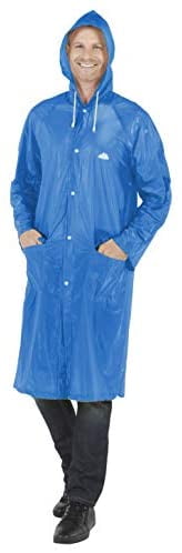Emergency Heavy Duty Lightweight PVC Trench Raincoat,Small Carrying Bag Adult 
