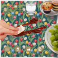 thumbnail image 6 of Pioneer Flower Floral Print Pattern Round Tablecloth 60 X 60 Inch, Wrinkle Resistant Wipeable Table Cloth for Kitchen Dining Picnic Patio Party, 6 of 6