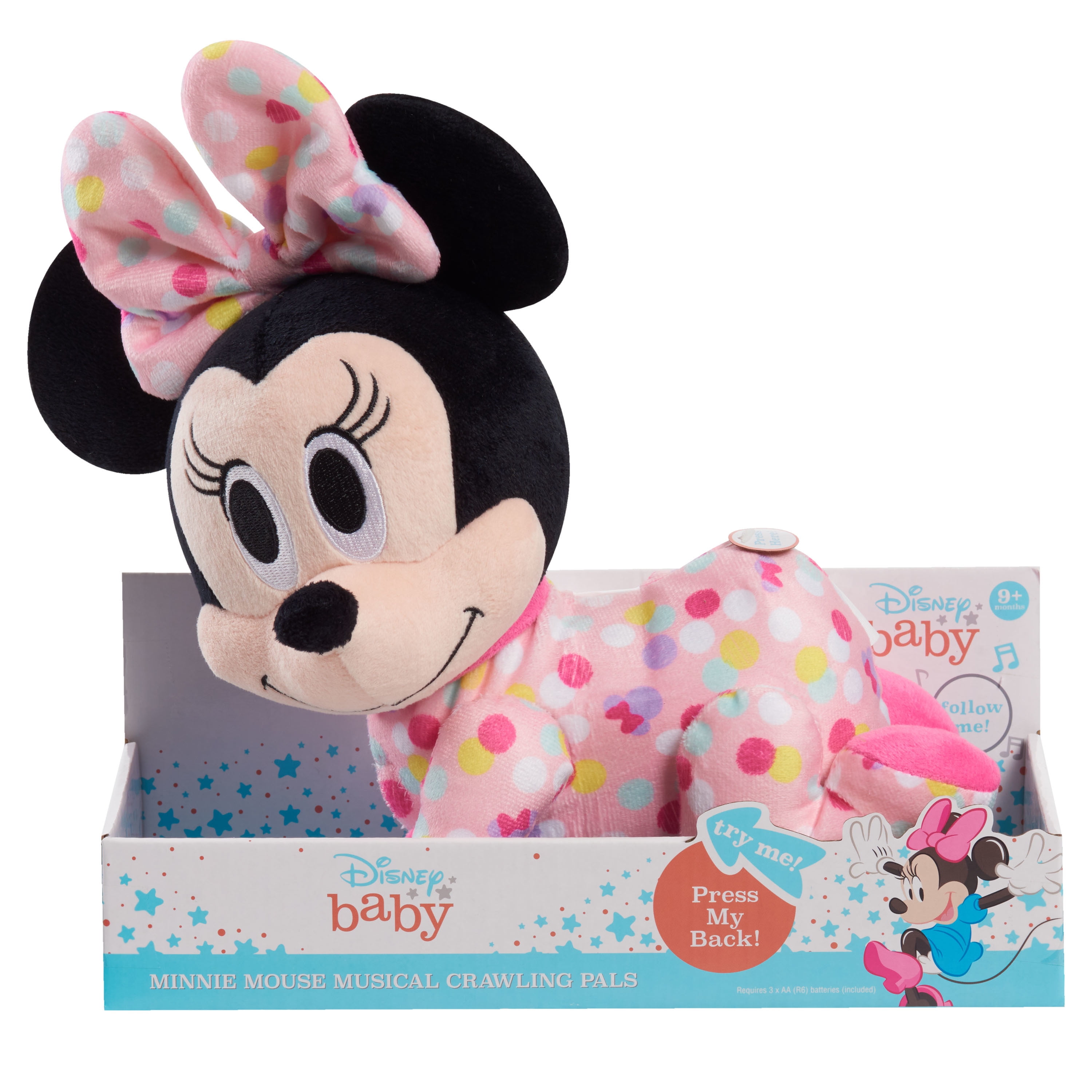 Buy Disney Baby Musical Crawling Pals Plush, Minnie Mouse, Interactive