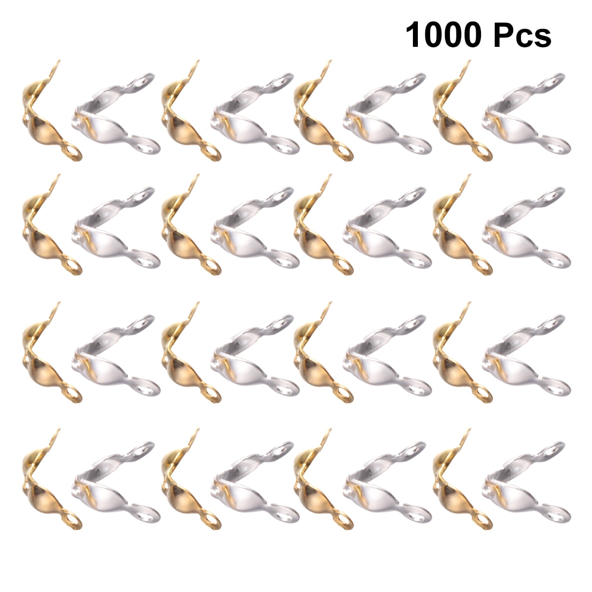 Gymnture 1000pcs Brass Knot Covers for Jewelry Making