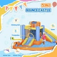 thumbnail image 4 of Outsunny 5-in-1 Kids Bounce House Inflatable Water Slide Jump Castle, 4 of 10
