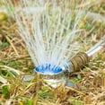 thumbnail image 4 of 360 Degree yard sprinkler for lawn, 2 Pack Circle Pattern Sprinkler with Gentle Water Flow for Small Area Yard Lawn Garden Watering, Coverage Up to 30FT (Blue), 4 of 7