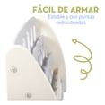 thumbnail image 2 of Juguetero Librero Organizador con Múltiples Espacios Fácil de Armar Color Blanco, 2 of 5