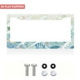 thumbnail image 2 of 1Pack License Plate Frames with Ocean Waves with Colorful Fish Pattern Includes Screws & Caps Full Accessories Included Size 6.3x12.2inch(16x31cm), 2 of 8