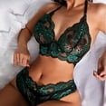 thumbnail image 4 of Conjunto de lencería erótica de encaje Floral para mujer, ropa interior femenina, Sujetador de encaje, bragas, ropa interior Sexy, 4 of 4