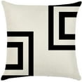 thumbnail image 6 of Square Cloth Pillow Covers with Geometric Images set of 2, 6 of 10