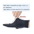 thumbnail image 5 of Guantes De Medio Bloosom  Dedo Resistentes Al Sol Y Antideslizantes negro, 5 of 5