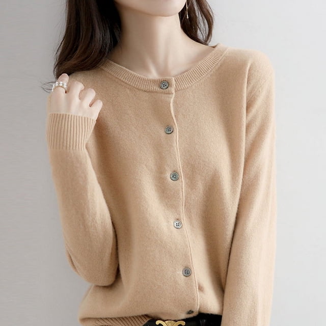 Suéter de cuello en V con lentejuelas, cómodo, estilo Chanel, elegante, de alta calidad, estilo europeo y americano, para otoño e invierno