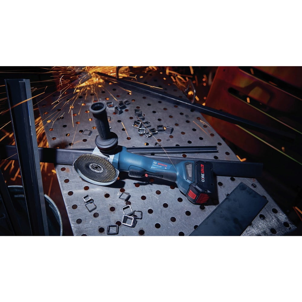 Restored Premium Bosch GWX18V-10PN-RT 18V Brushless Lithium-Ion 4-1/2 - 5 in. Cordless X-LOCK Angle Grinder with No Lock-On Paddle Switch (Tool Only) (Refurbished)