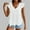 White, variant on QUNYINEY V Neck T-Shirts for Women Ruffle Short Sleeve Solid Casual Tops Summer Peplum Loose Pullover Tops for Women