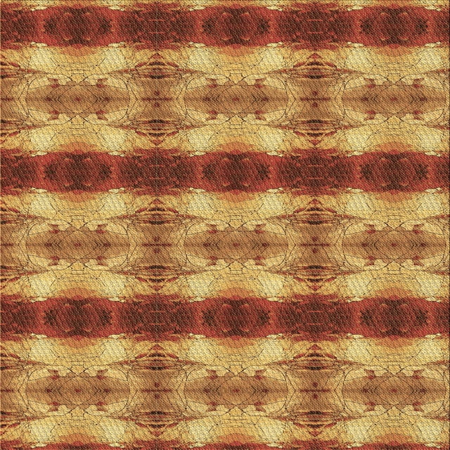 Ahgly Company Tapis d'Intérieur Lavable en Machine Carré Transitionnel Acajou Brun, 4 Pieds Carré
