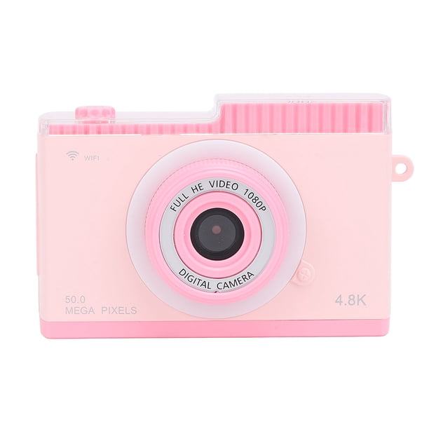 CámaRa Digital, Cámara CCD Digital Retro de 48MP 1080P HD Con Lente Delantera y Trasera, Zoom Digital 8x, Pantalla A Color de 2,4 ", Reproduccióne mp3, con wifi compatible
