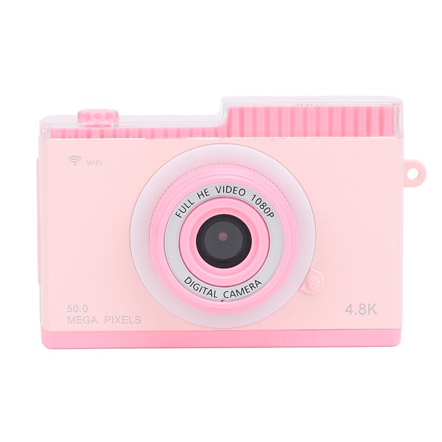 CámaRa Digital, Cámara CCD Digital Retro de 48MP 1080P HD Con Lente Delantera y Trasera, Zoom Digital 8x, Pantalla A Color de 2,4 ", Reproduccióne mp3, con wifi compatible