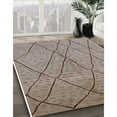 thumbnail image 3 of Ahgly Company Machine Washable Indoor Round Industrial Modern Dark Almond Brown Area Rugs, 8' Round, 3 of 7